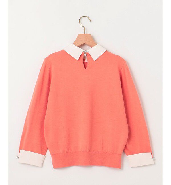 組曲「Elena襟付きニットプルオーバー」|ニット・セーター|