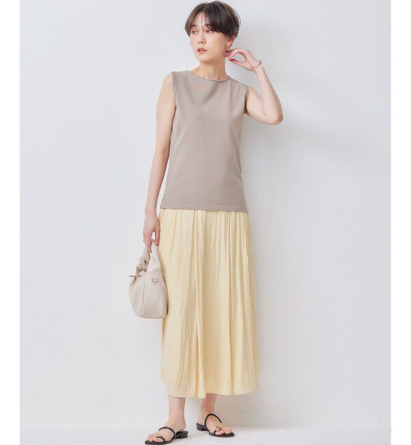 組曲「【WEB限定】ギャザーライトデシン タックスカート」|スカート|