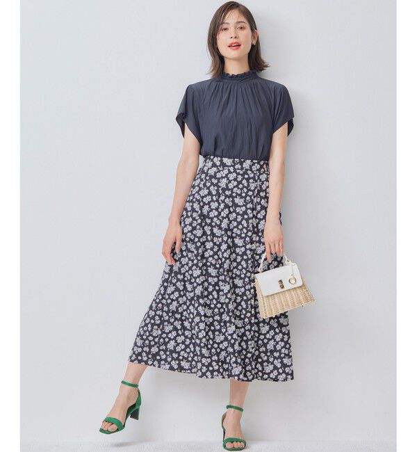 組曲「【WEB限定】ギャザーライトデシン タックスカート」|スカート|