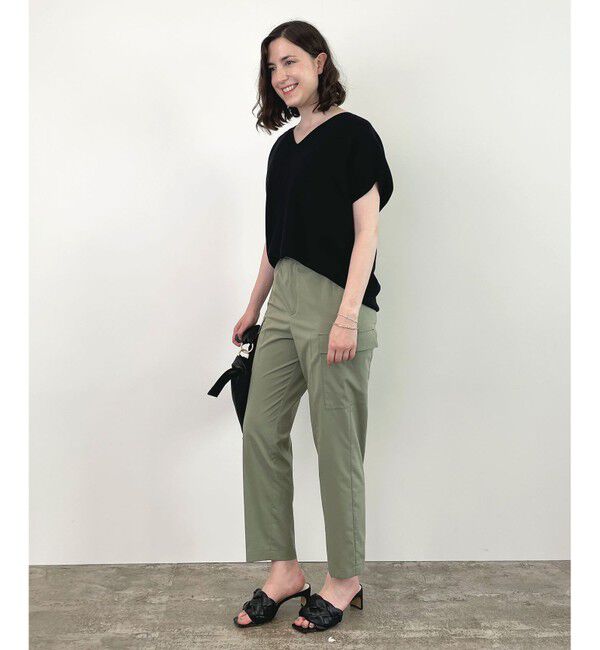 自由区「【洗える】撥水シルキーポプリン カーゴパンツ」|その他|