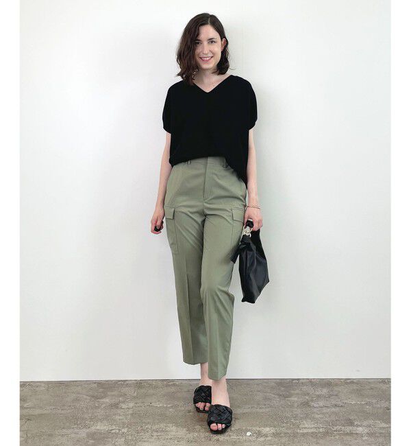 自由区「【洗える】撥水シルキーポプリン カーゴパンツ」|その他|