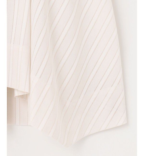 自由区「【洗える】カラミストライプコンビジャージ トップス」|Tシャツ・カットソー|