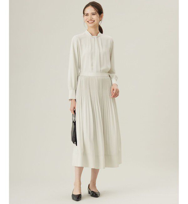 自由区「【セットアップ対応・洗える】ライトサテンプリーツ スカート」|スカート|