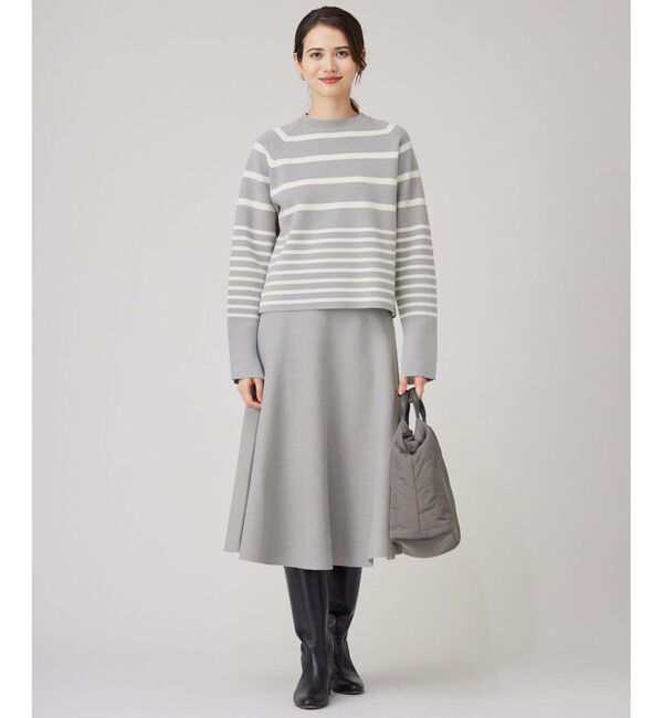 自由区「【セットアップ対応・洗える】ウールミラノニット スカート」|スカート|