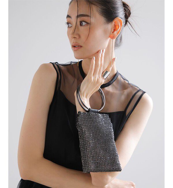 自由区「【SHIHOさん着用】クリスタルミニ バッグ」|ハンドバッグ|