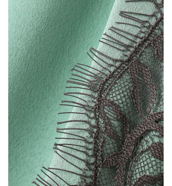 自由区「【洗える】サテンレース スカート」|スカート|