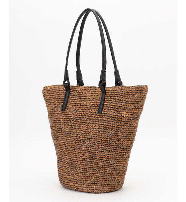 自由区「【カタログ掲載】ラフィアテーパードトート バッグ」|トートバッグ|