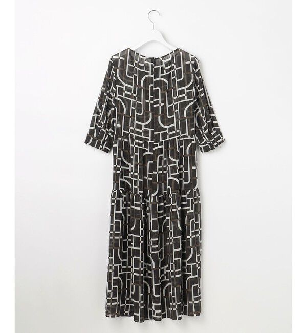 自由区「ジオメトリックレトロプリント ワンピース」|ワンピース|