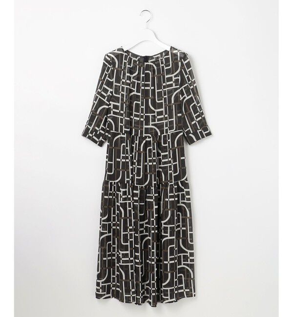 自由区「ジオメトリックレトロプリント ワンピース」|ワンピース|