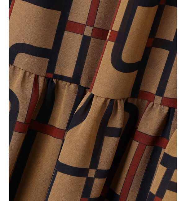 自由区「ジオメトリックレトロプリント ワンピース」|ワンピース|