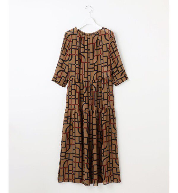 自由区「ジオメトリックレトロプリント ワンピース」|ワンピース|