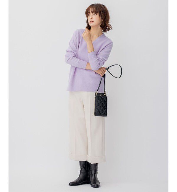 23区「【新色追加】キルティング スマホ ポシェット」|ショルダー・メッセンジャー|