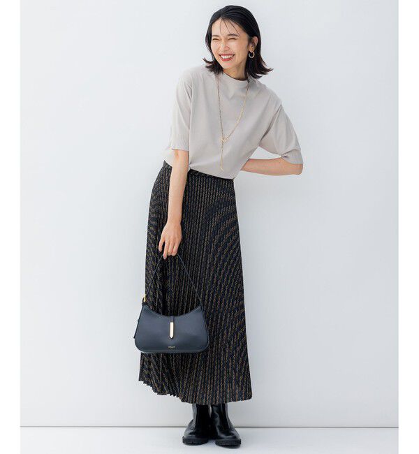 23区「【洗える/アンサンブル対応】ヴィスコースストレッチ 半袖 ニット」|カーディガン|