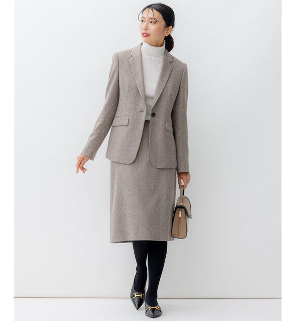 23区「【洗える】ウールライクカルゼ タイト スカート」|スカート|