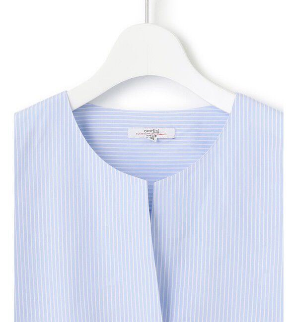 23区「CANCLINI スキッパーベルト付き ブラウス」|シャツ・ブラウス|