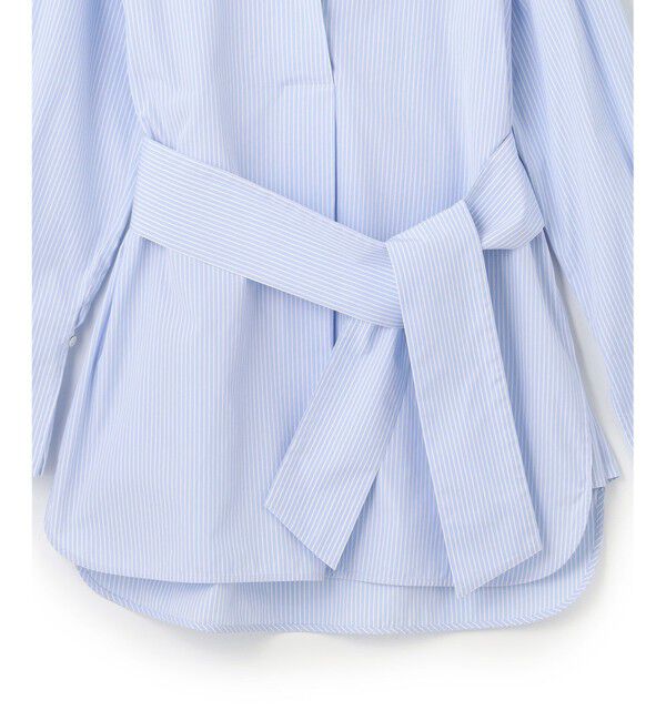 23区「CANCLINI スキッパーベルト付き ブラウス」|シャツ・ブラウス|