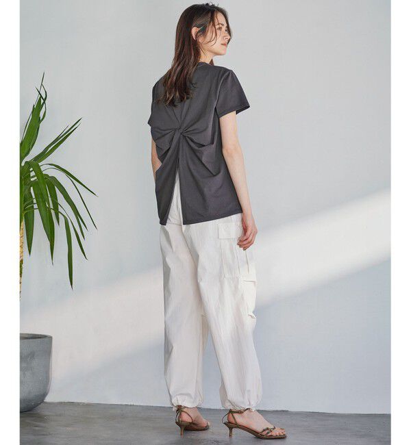 23区「【SLOW/好評につき新色追加】ミリタリーストレッチタフタ  カーゴパンツ」|カーゴ|