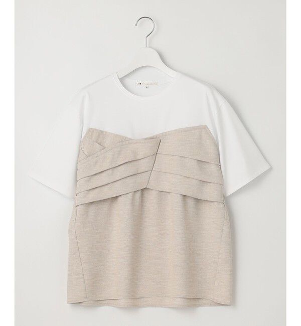 23区「【WEB限定カラーあり/洗える】スムースデザイン コンビ カットソー」|Tシャツ・カットソー|