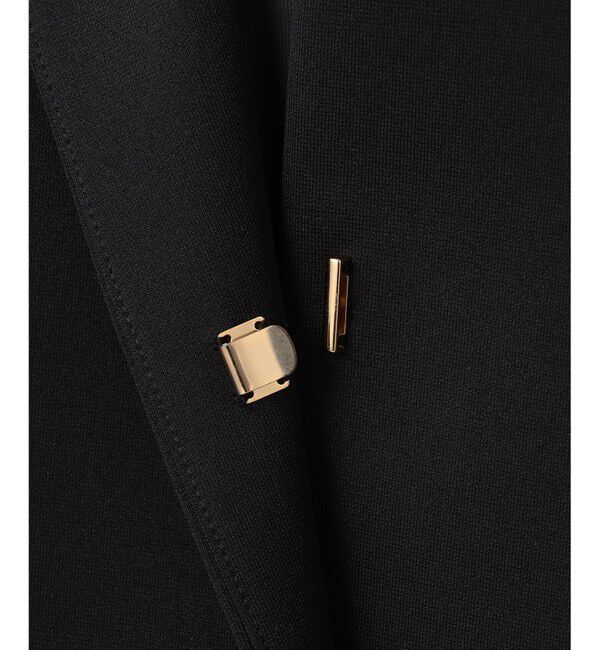 23区「【洗える】ネオプレーンジャージー ジャケット」|ノーカラージャケット|