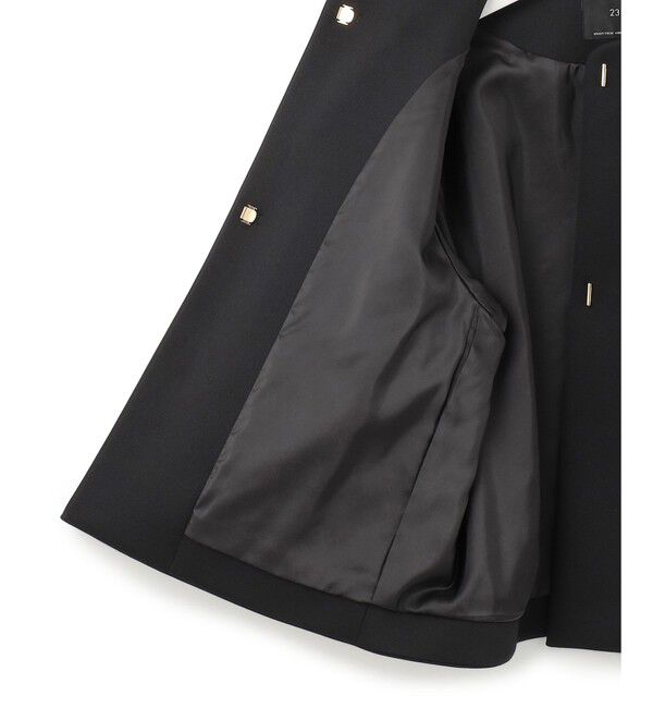 23区「【洗える】ネオプレーンジャージー ジャケット」|ノーカラージャケット|