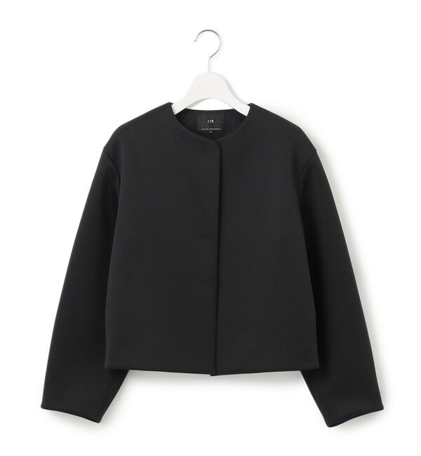 23区「【洗える】ネオプレーンジャージー ジャケット」|ノーカラージャケット|