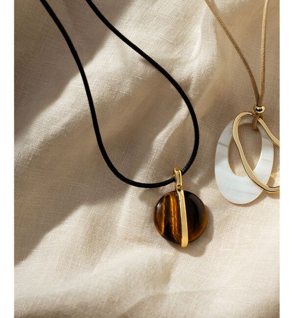 23区「ラウンドストーン ネックレス」|ネックレス|ﾀﾞｰｸﾌﾞ