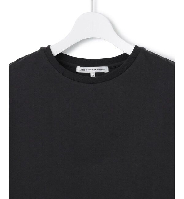 23区「【洗える】コンパクトヤーン フレンチスリーブ Tシャツ」|Tシャツ・カットソー|