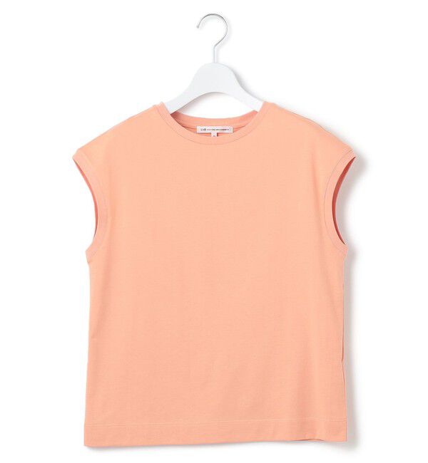 23区「【洗える】コンパクトヤーン フレンチスリーブ Tシャツ」|Tシャツ・カットソー|オレンジ系