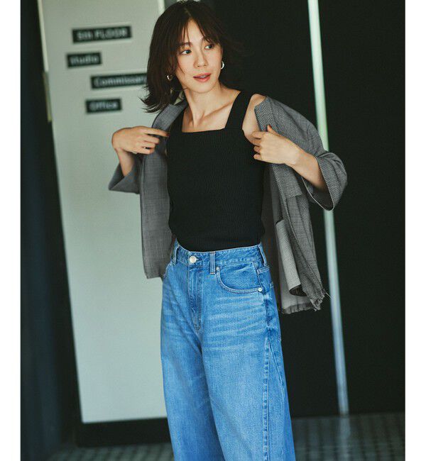 23区「【見上愛さん着用/RED CARD TOKYO&times;23区】カーヴィー デニム パンツ」|デニム|