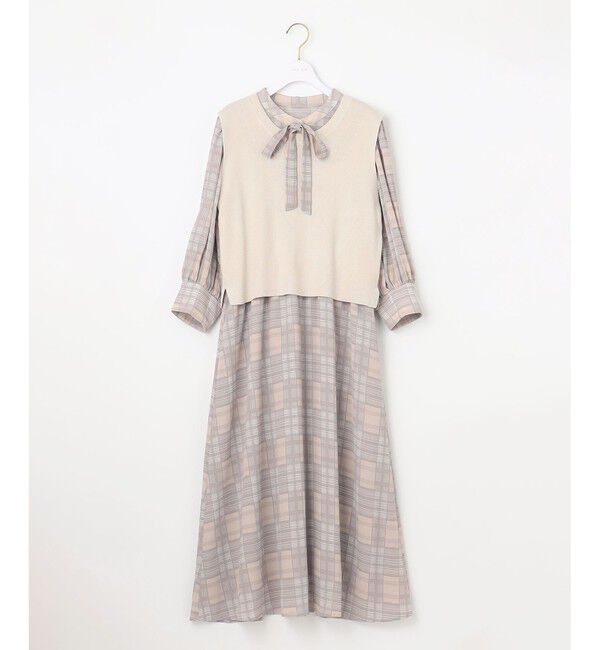 any SiS「【2SET】ニットジレワンピース セット」|スーツ|