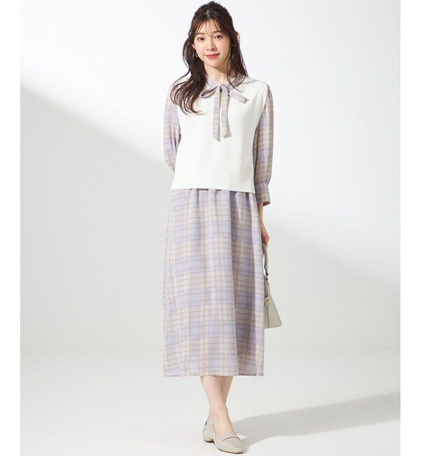 any SiS「【2SET】ニットジレワンピース セット」|スーツ|ﾗｲﾄﾌﾞﾙ