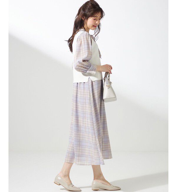 any SiS「【2SET】ニットジレワンピース セット」|スーツ|