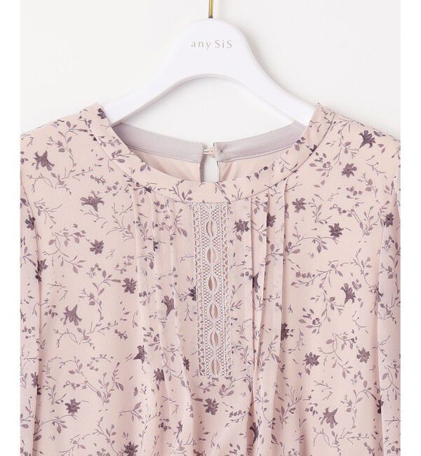 ANY SIS「【洗える】フラワーブルームパフスーブ ワンピース」|ドレス|