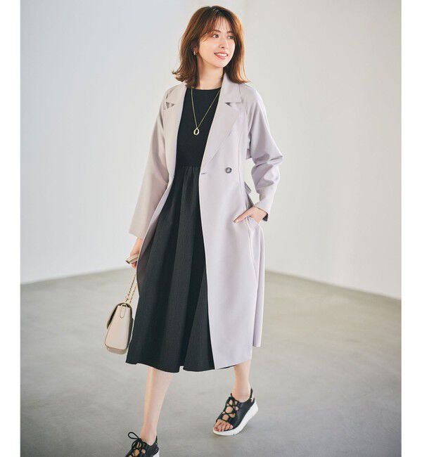 ANY SIS「【洗える】ライトミディトレンチ コート」|トレンチコート|