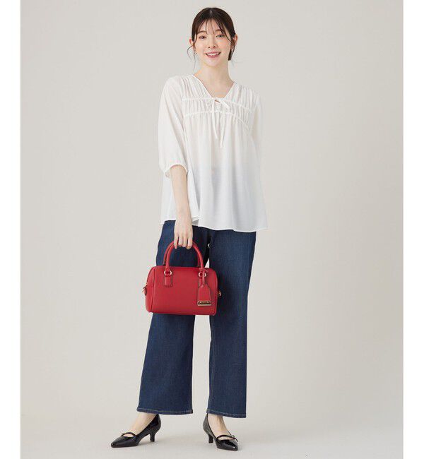 any SiS「【洗える】 ギャザーテント ブラウス」|シャツ・ブラウス|