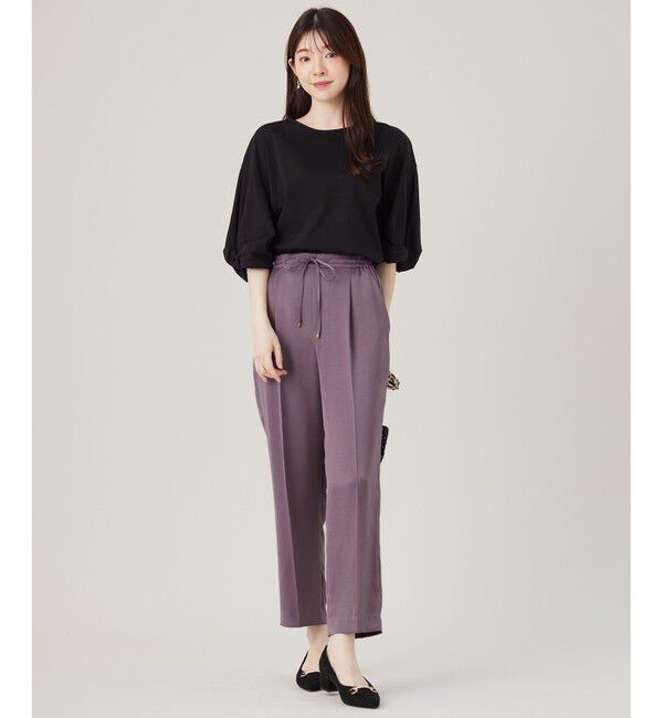 any SiS「シルケットスムースツイストスリーブ カットソー」|Tシャツ・カットソー|