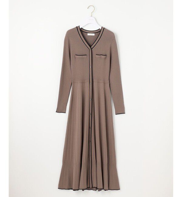 any SiS「【洗える】バイカラーデザインニット ワンピース」|ワンピース|