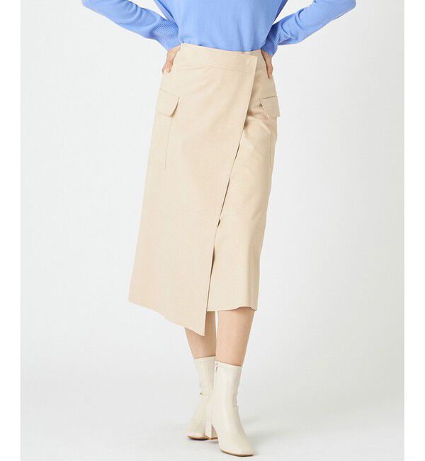 BEIGE,「DANTON / フェイクスエードスカート」|スカート|Beige