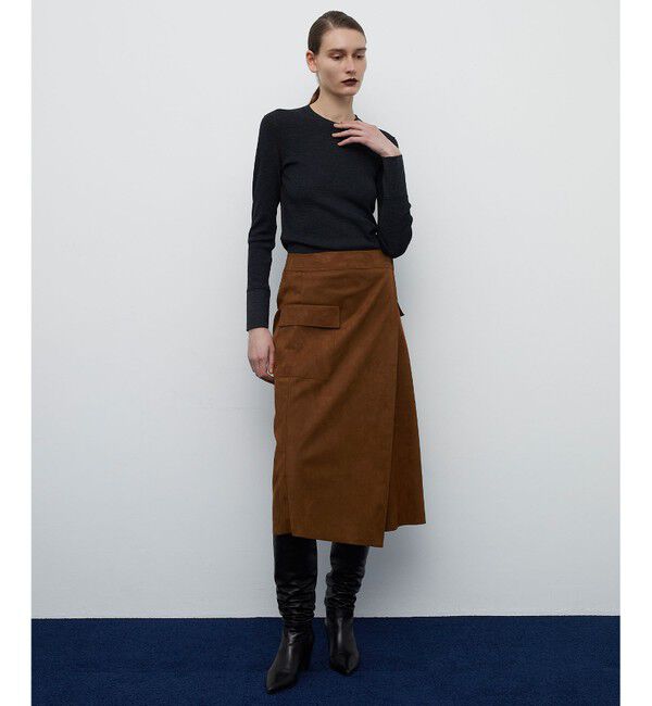 BEIGE,「DANTON / フェイクスエードスカート」|スカート|