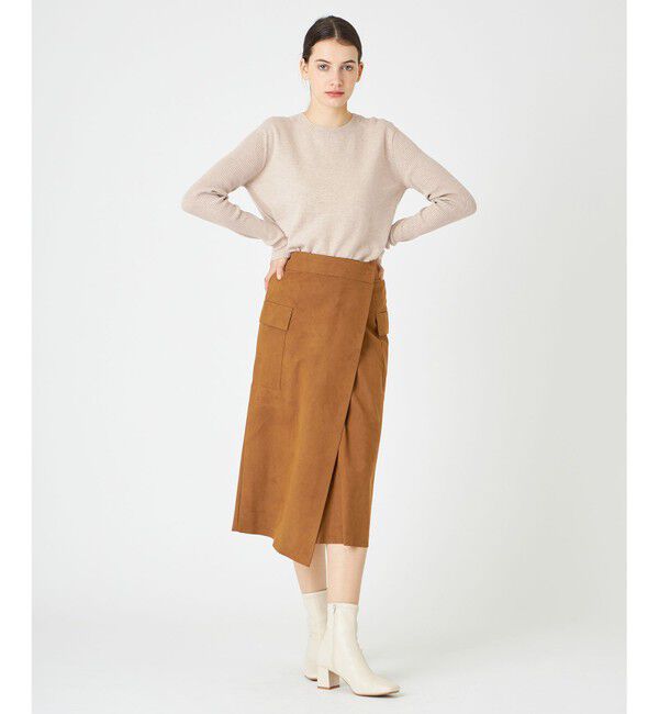 BEIGE,「DANTON / フェイクスエードスカート」|スカート|