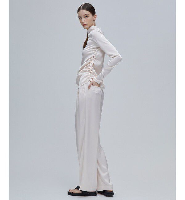 BEIGE,「GINETTE / シャーリングブラウス」|シャツ・ブラウス|