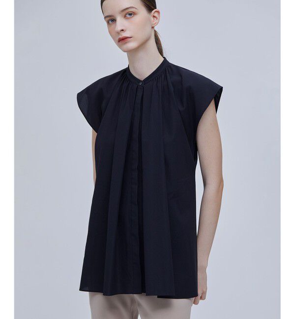 BEIGE,「LUCILLE / バンドカラーブラウス」|シャツ・ブラウス|