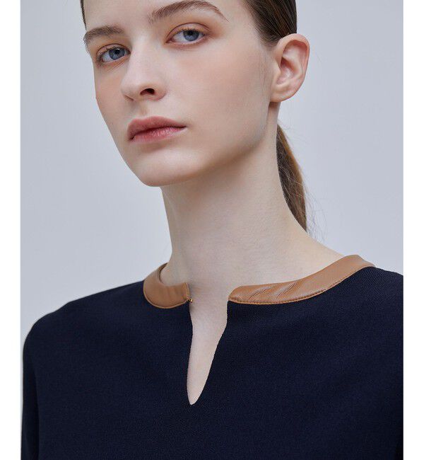 BEIGE,「NADIA / ブラウスニットトップス」|ニット・セーター|