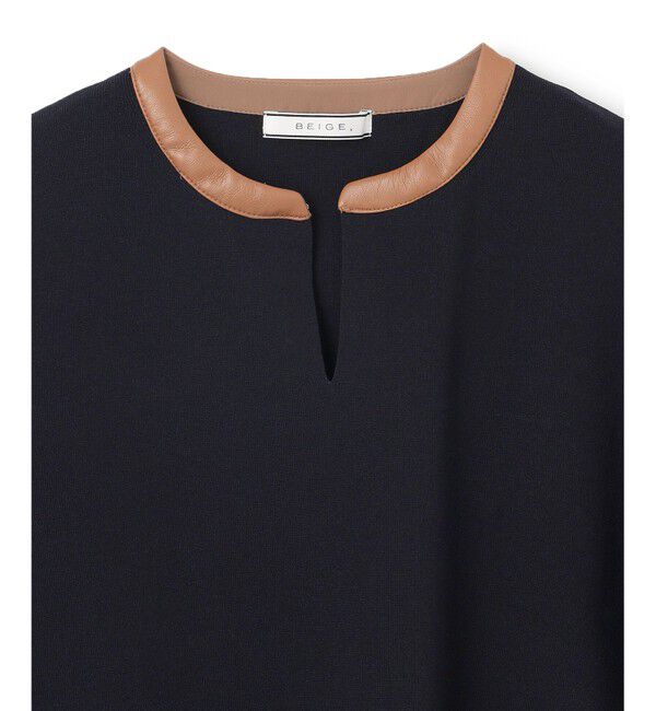 BEIGE,「NADIA / ブラウスニットトップス」|ニット・セーター|