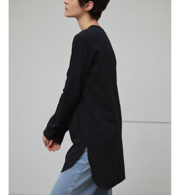 BEIGE,「【洗える】BROIS / ロング丈カットソー」|Tシャツ・カットソー|