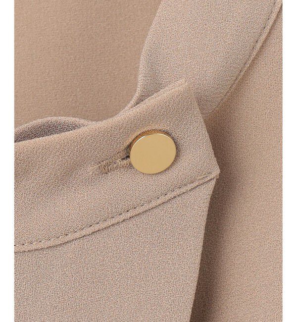 BEIGE,「【洗える】FLEUR / フロントボタンノースリーブブラウス」|シャツ・ブラウス|