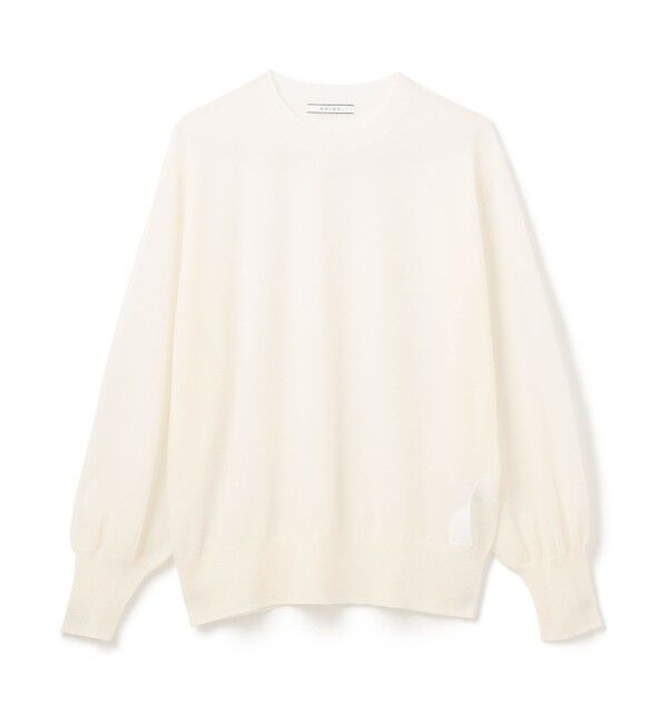 BEIGE,「【洗える】CADDO / シアーウールクルーネックトップス」|ニット・セーター|