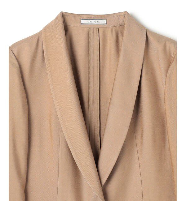 BEIGE,「【Oggi 11月号掲載】COBURN / シルク混ショールカラージャケット」|テーラードジャケット|