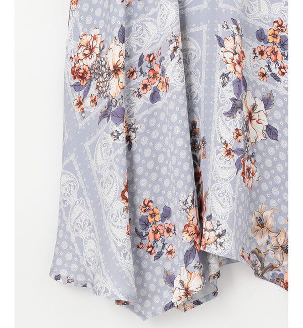 GRACE CONTINENTAL「バンダナフラワープリントスカート」|スカート|