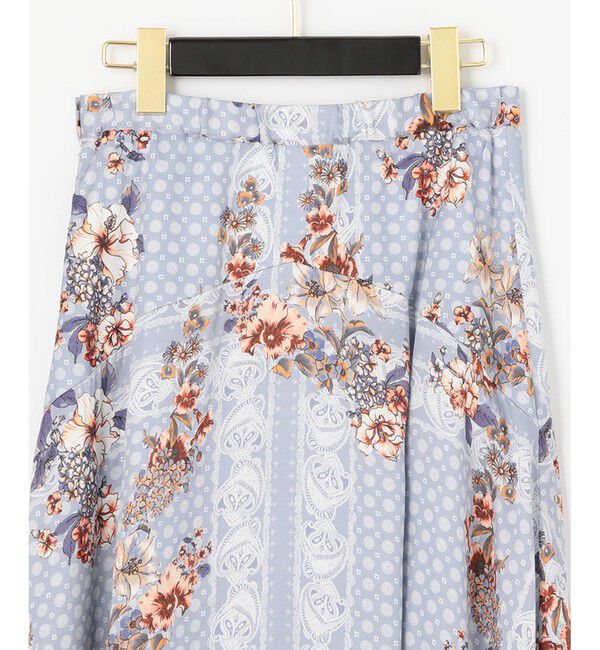 GRACE CONTINENTAL「バンダナフラワープリントスカート」|スカート|